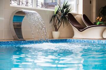Фото номера Двухместный номер с 2 отдельными кроватями (без уборки) Отель Hotel SPA Arkadia г. Апшуциемс 8