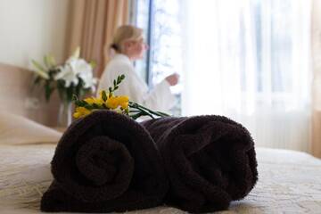Фото номера Двухместный номер с 2 отдельными кроватями (без уборки) Отель Hotel SPA Arkadia г. Апшуциемс 5